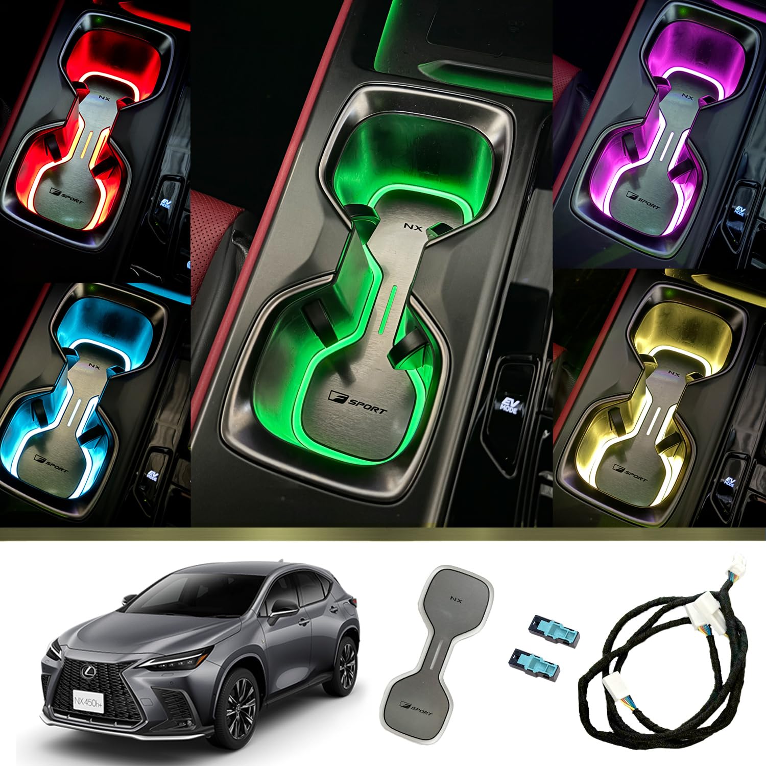 レクサスNX用カップホルダーイルミネーション　 レクサスisにも Amazon | レクサスNX専用カップホルダーイルミネーション アンビエント